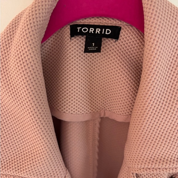 Torrid Blush Pink Moto Jacket 1X - Picture 3 of 4